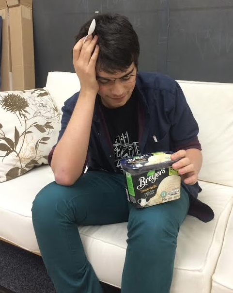 A student mourns his breakup.